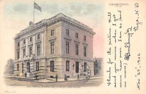 Grand Forks North Dakota Post Office Court House Antique Postcard J62033