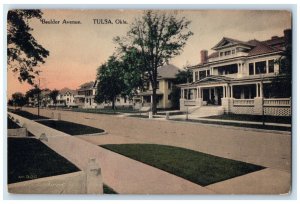 c1910 Boulder Avenue Exterior Houses Tulsa Oklahoma OK Vintage Antique Postcard