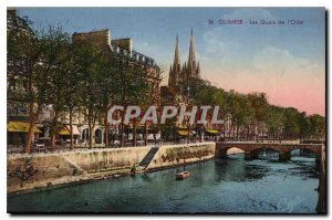 Postcard Old Quays Quimper Odet