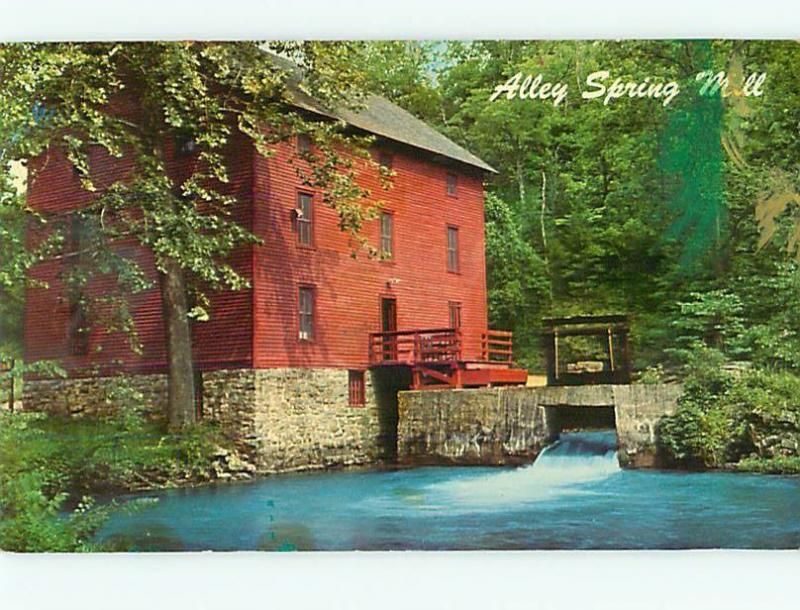 Postcard Alley Spring Mill Eminence Missouri # 337