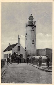 Urk of Holland Netherlands birds eye view lighthouse real photo pc BB2708