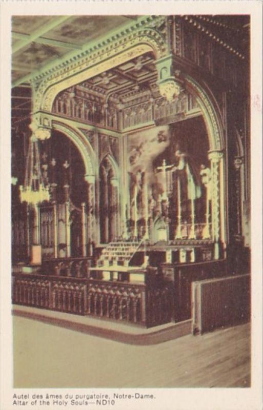 Canada Quebec Notre Dame Altar Of The Holy Souls