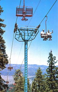 Snow Summit Sky Chair Most Scenic In Southern California Postcard