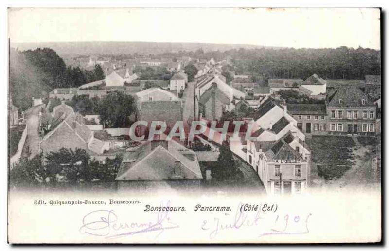 Postcard Bonsecours Old Panorama