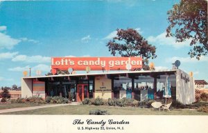 1950s Union New Jersey Candy Garden occupation Lewis roadside Postcard 25-11324