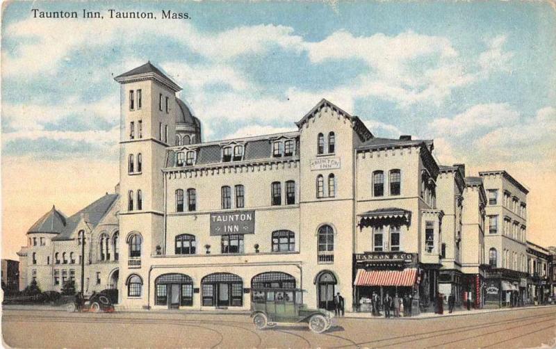 Taunton  Massachusetts Taunton Inn Exterior View Antique Postcard J51350