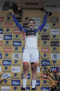 Lisa Brennauer German Cyclist 2016 Tour Of Britain 12x8 Hand Signed Photo