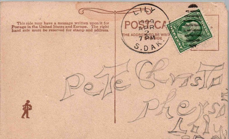 Romance - Mooning.  What the poor old Moon has to put up with. - 1909