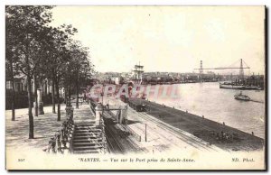 Postcard Nantes Old Harbor View taking Sainte Anne