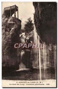 Gorges wolf Old Postcard Jumping Wolf Fountain Petrifying