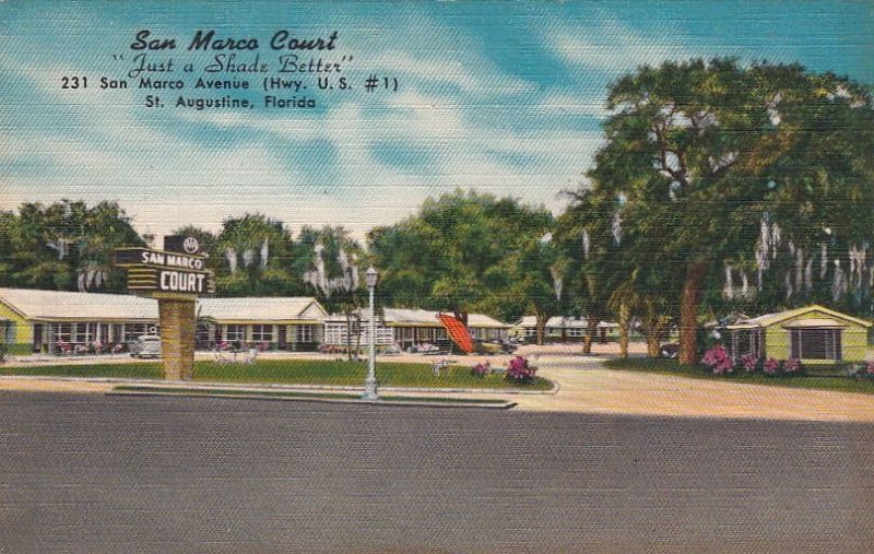 Postcard San Marco Court Hotel St Augustine FL