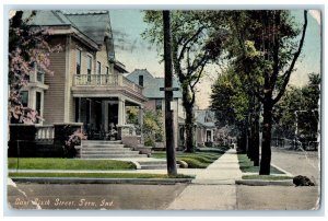 1913 East Sixth Street Exterior House Fern Indiana IN Vintage Antique Postcard