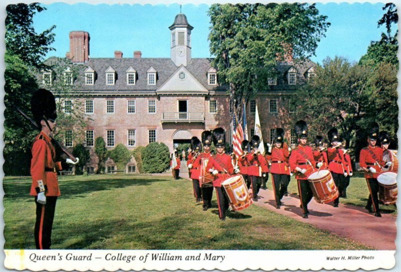 Postcard - Queen's Guard - College of William and Mary - Williamsburg, Virginia