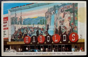 Vintage Postcard 1967 Harolds Club, Reno, Nevada