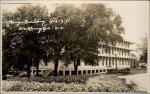 Washington DC King Building USSH Hospital c1915 Real Photo Postcard