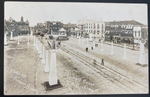 Mint USA Real Picture Postcard Civil War Court Of Honor GAR Lima OH