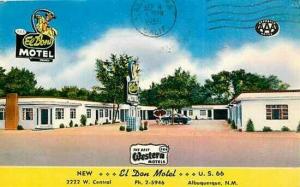 NM, Albuquerque, New Mexico, El Don Motel, Colourpicture