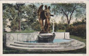 Iowa Council Bluffs Memorial To Mrs G M Dodge At Lafayette Avenue and North 2...