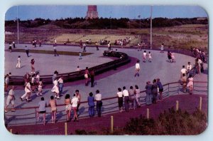 Long Island New York Postcard Rollerskating Rink Jones Beach Park c1960 Unposted