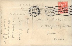 Manchester Royal Exchange Interior 1900 -1920s Real Photo Vintage Postcard