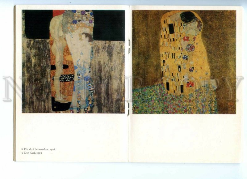 494130 1977 year artist Gustav Klimt in German illustrative book 32 pages