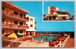 Florida Postcard - The Last Frontier Resort Motel  Miami Beach