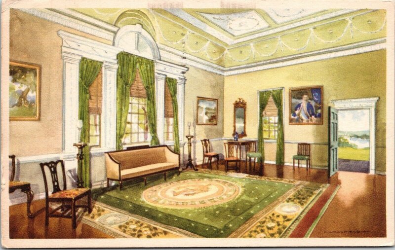 Banquet Hall Mount Vernon New Room Wob Note Potomac Cancel Pm Postcard