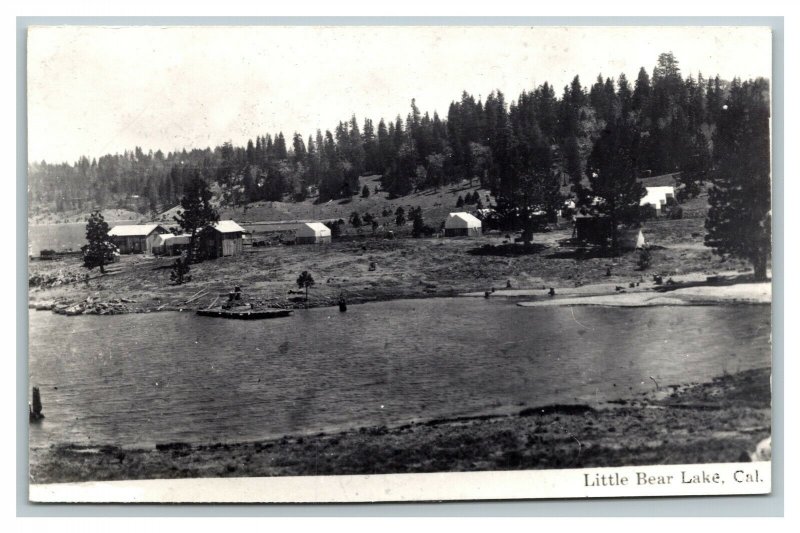 RPPC Little Bear Lake California Real Photo Postcard