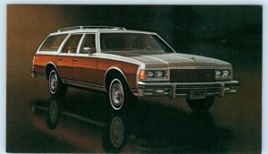 Advertising 1977 CHEVROLET CAPRICE Station Wagon Woody Car Automobile Postcard