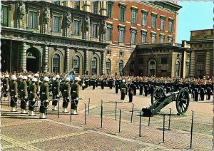Royal Palace Changing of the Guard Stockholm Sweden 1960s Continental Postcard