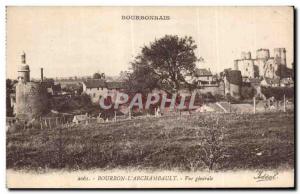 Old Postcard Bourbon l Archambault Vue Generale