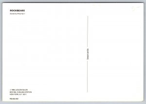 Michael Jackson  Rock Bear  Postcard