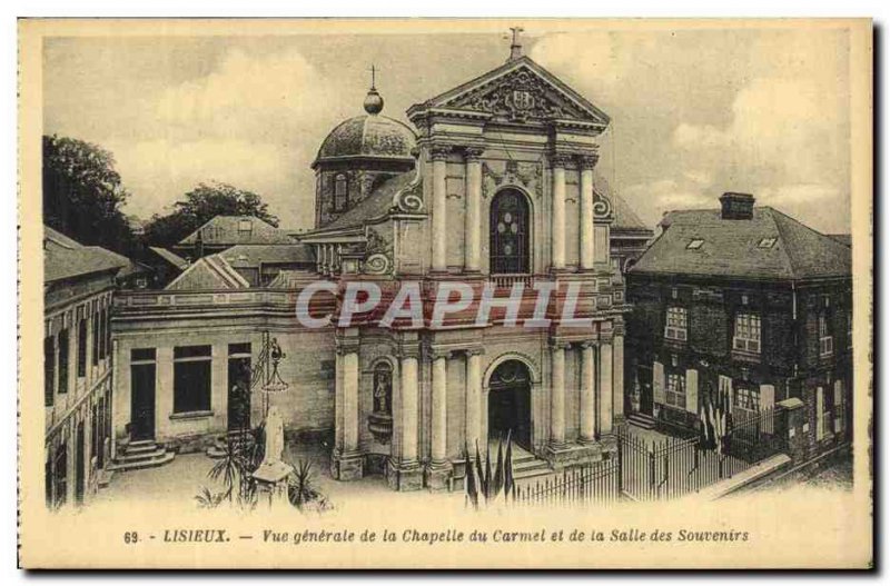 Old Postcard Lisieux View Chapel Generale of Carmel and the Hall of Memories