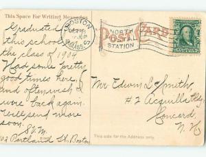 Divided-Back HIGH SCHOOL Somerville Massachusetts MA k0778