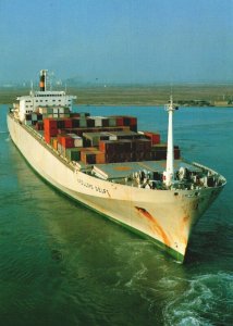 TS Nedlloyd Delft Scandutch Container Transport Cargo Ship Vintage Postcard BS17