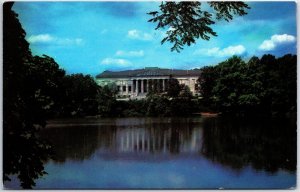 VINTAGE POSTCARD THE BUFFALO NEW YORK HISTORICAL SOCIETY BUILDING AND LAKE 1970s