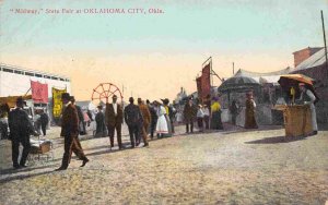 Midway State Fair Oklahoma City OK 1910c postcard