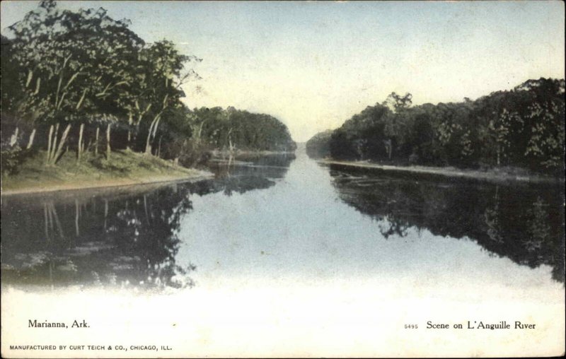 Marianna Arkansas AR L'Anguille River c1910 Vintage Postcard