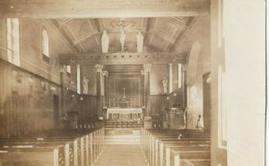 RP: NEW LONDON, Wisconsin, 1907; Church Interior