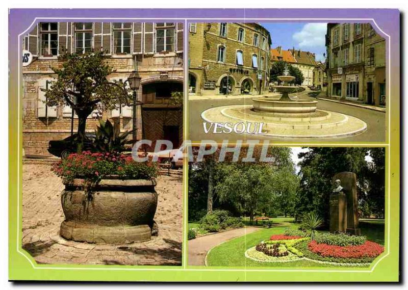 Modern Postcard Images of Franche Comte Vesoul Haute Saone Courthouse Square ...