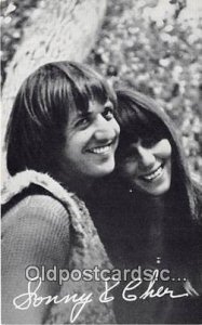 Sonny & Cher Movie Actor / Actress Non Postcard Backing Unused 