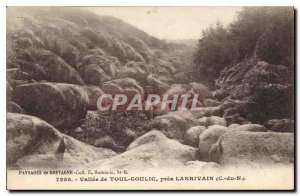 Postcard Old Paysage Vallee de Bretagne Toul Goulic near Lanrivain (C N)