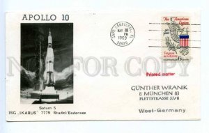 418724 USA 1969 year Apollo 10 Ikarus Saturn 5 Cape Canaveral SPACE COVER
