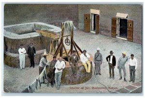 c1910 Interior of Jail Matamoros Tamaulipas Mexico Antique Unposted Postcard