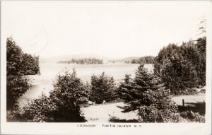 'Coonoor' Thetis Island BC British Columbia Real Photo Postcard E85