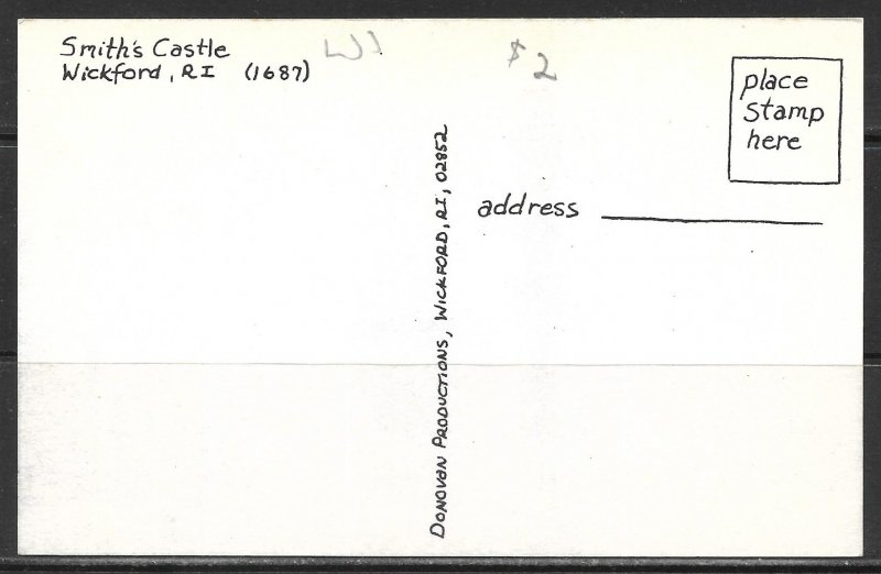 Rhode Island, Wickford - Smith's Castle - [RI-100]