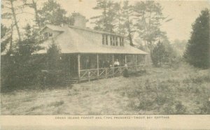 C-1910 Michigan Grand Island Forest Trout Bay Postcard 20-3493