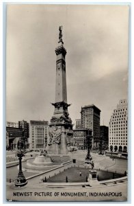 c1940 Newest Picture Monument Exterior Building Indianapolis Indiana IN Postcard