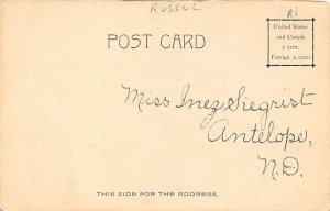 The buffalo hunt Indian Writing on Back 