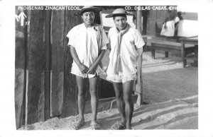 CD de Las Casas Chis Mexico Zinacantecos Mexican Men Real Photo PC AA56434